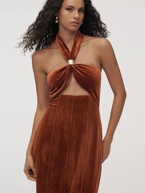 White Velvet dress from Anthropology